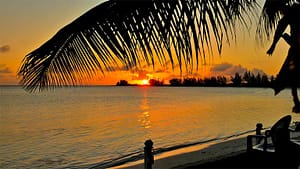 Wonderful sunset in the Caribbean 2023